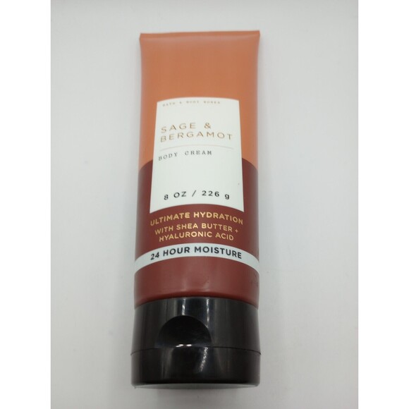 NEW BATH & BODY WORKS SAGE BERGAMOT ULTIMATE HYDRATION BODY CREAM LOTION 8 OZ - Picture 1 of 2